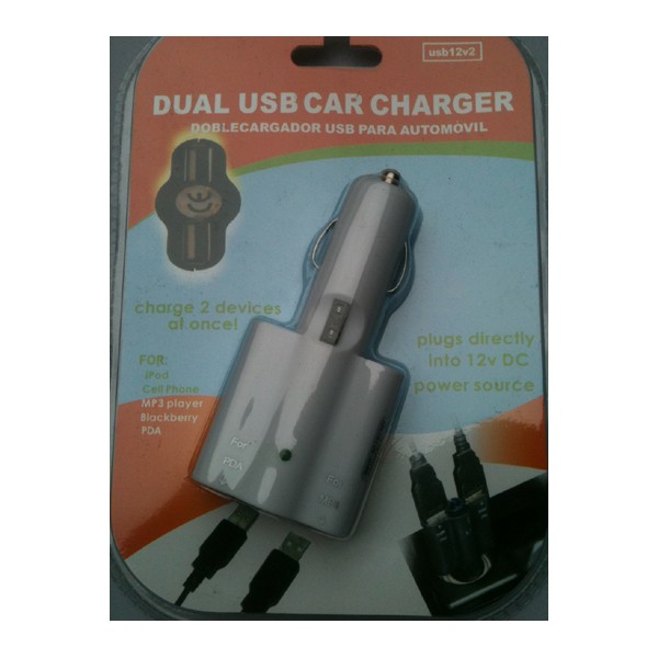 Adaptateur double USB Allume Cigare pour chargeur